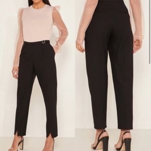 Ted Baker Women's Belted Detail Tailored Trouser w/Ankle Slits Black US Size 10
